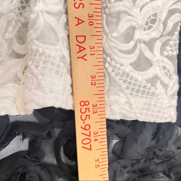 Maje Womens White Embroidered Shift Sun Dress Unlined White Size 2/ US S Bridal - Picture 7 of 10